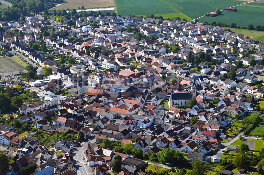 Luftbild Ober-Wöllstadt - Ortsansicht in Ober-Wöllstadt im Bundesland Hessen, Deutschland