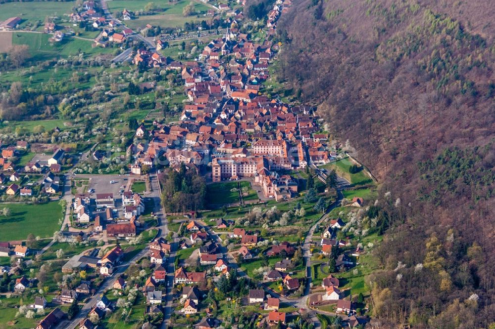 Luftaufnahme Oberbronn - Ortsansicht in Oberbronn in Grand Est, Frankreich