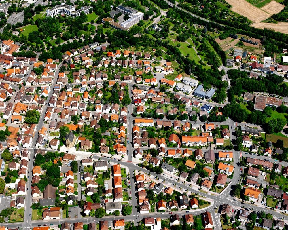 Luftaufnahme Obereisesheim - Ortsansicht in Obereisesheim im Bundesland Baden-Württemberg, Deutschland