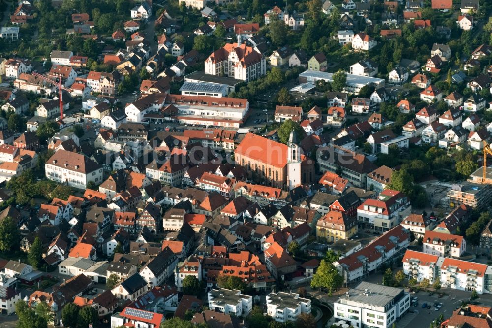 Oberkirch von oben - Ortsansicht in Oberkirch im Bundesland Baden-Württemberg