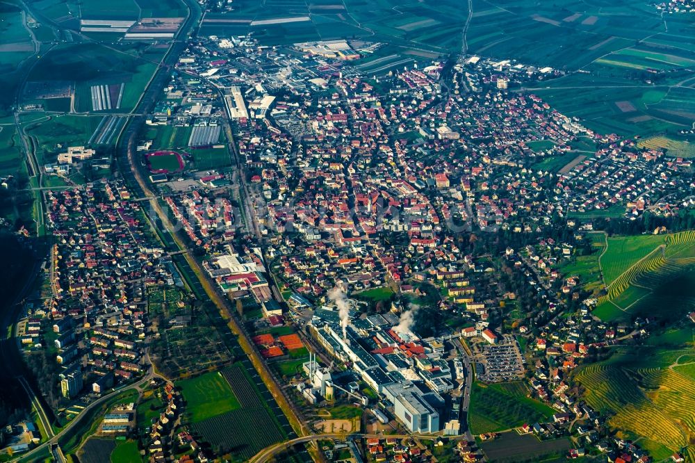 Oberkirch von oben - Ortsansicht in Oberkirch im Bundesland Baden-Württemberg, Deutschland