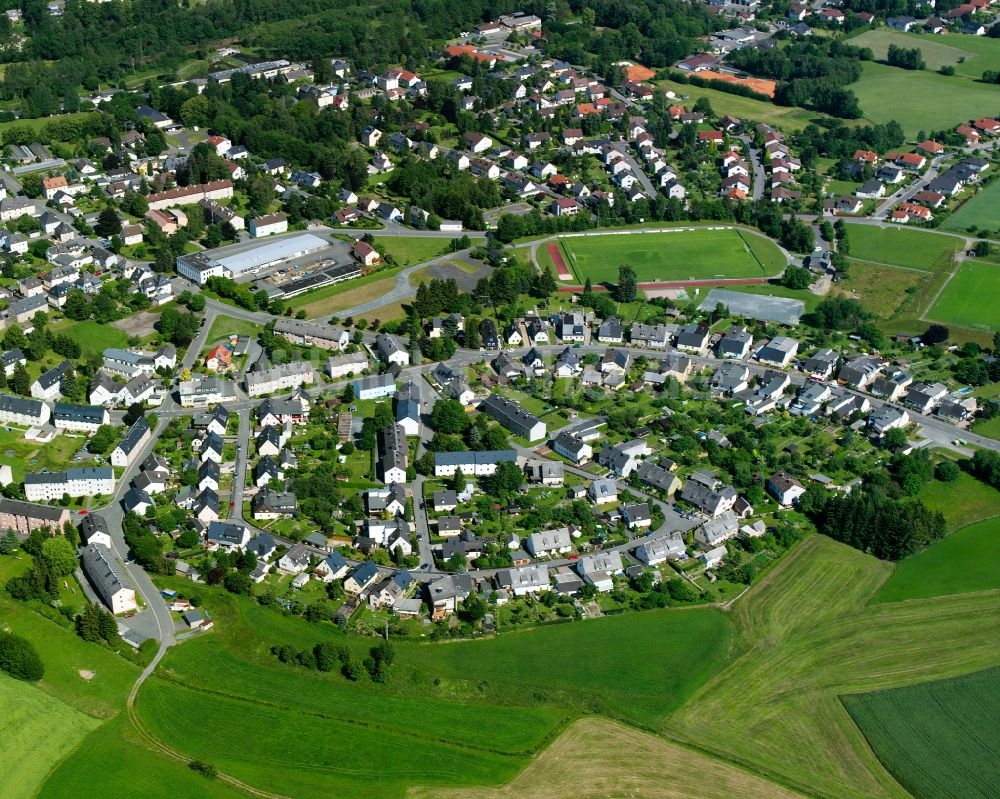 Oberkotzau von oben - Ortsansicht in Oberkotzau im Bundesland Bayern, Deutschland