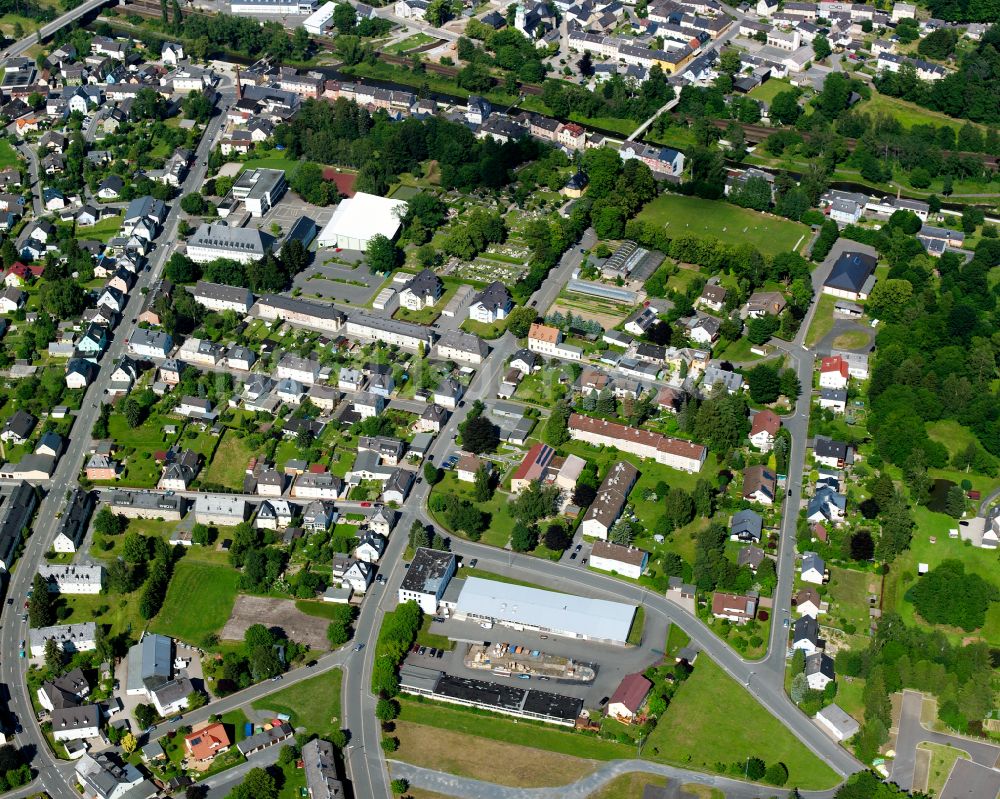 Oberkotzau von oben - Ortsansicht in Oberkotzau im Bundesland Bayern, Deutschland