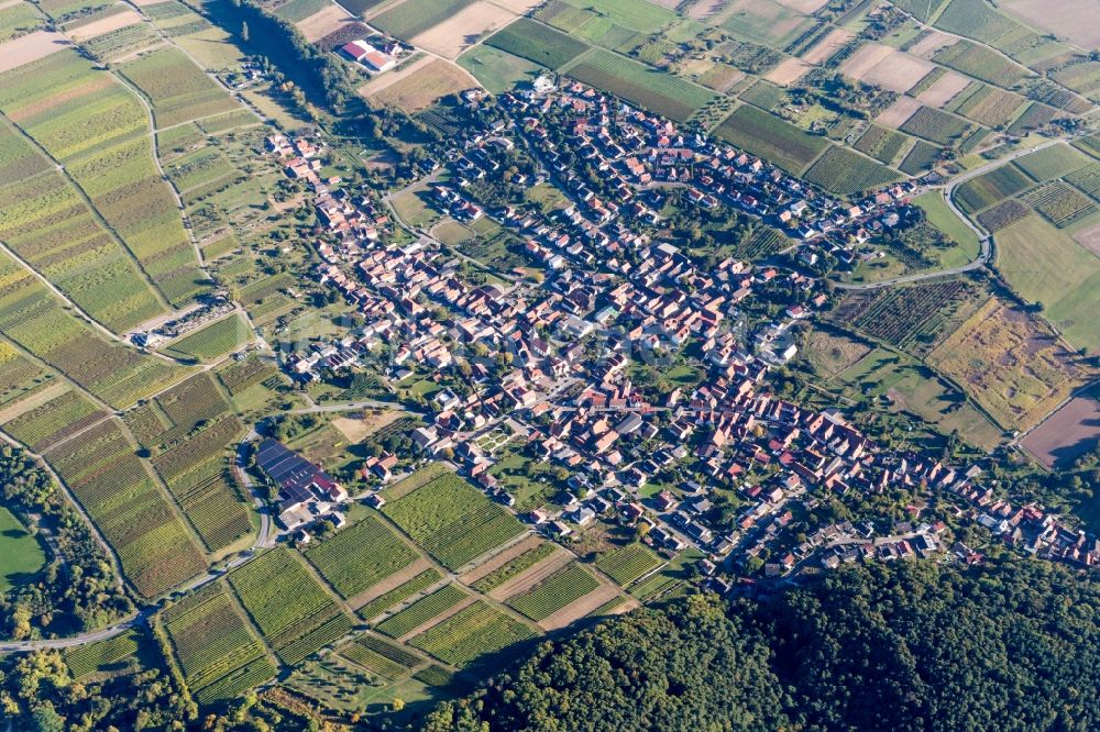 Luftbild Oberotterbach - Ortsansicht in Oberotterbach im Bundesland Rheinland-Pfalz, Deutschland