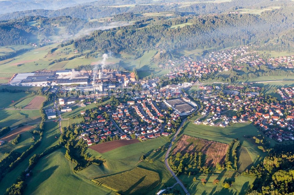 Oberrot aus der Vogelperspektive: Ortsansicht in Oberrot im Bundesland Baden-Württemberg, Deutschland