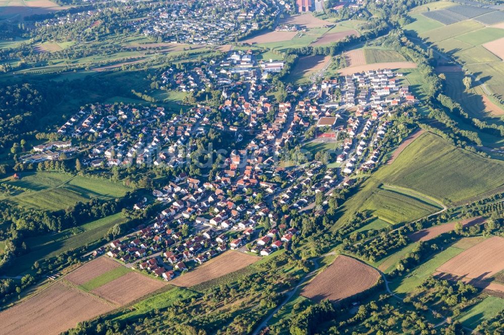 Oberstenfeld aus der Vogelperspektive: Ortsansicht in Oberstenfeld im Bundesland Baden-Württemberg, Deutschland