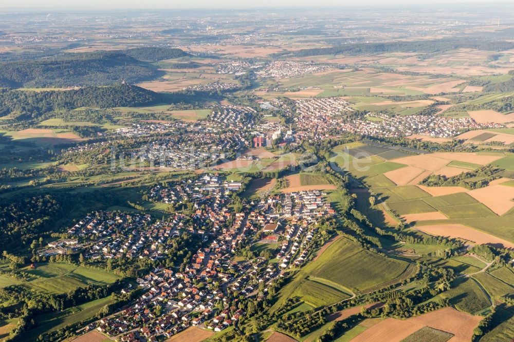 Luftbild Oberstenfeld - Ortsansicht in Oberstenfeld im Bundesland Baden-Württemberg, Deutschland