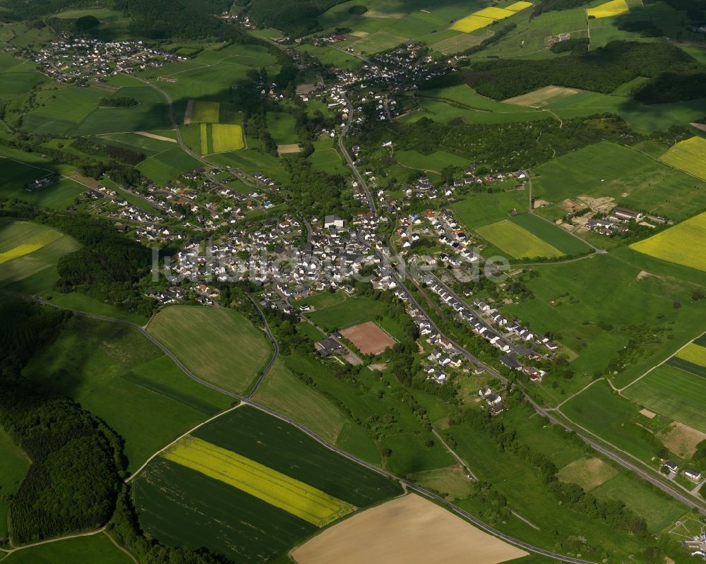 Luftbild Oberzissen - Ortsansicht von Oberzissen im Bundesland Rheinland-Pfalz