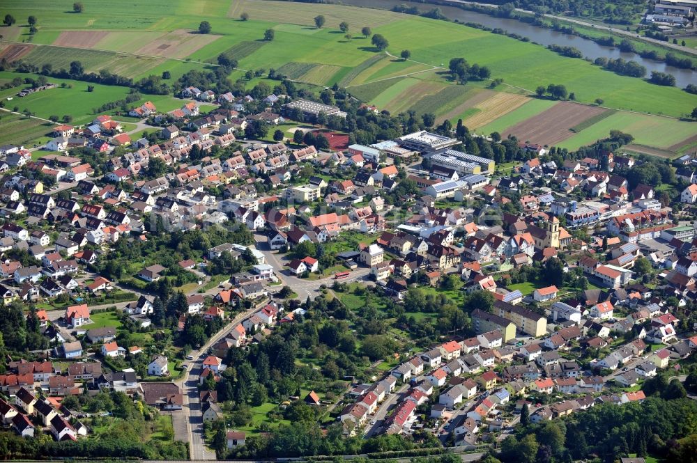 Luftbild Obrigheim - Ortsansicht von Obrigheim im Bundesland Baden-Württemberg