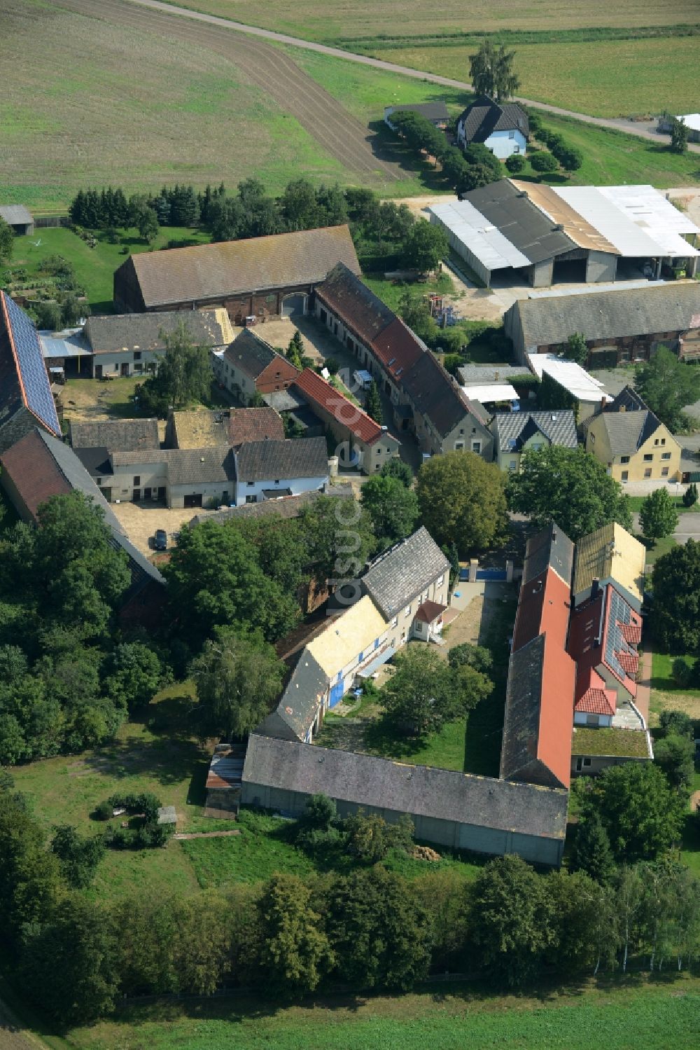 Luftbild Ochelmitz - Ortsansicht von Ochelmitz im Bundesland Sachsen