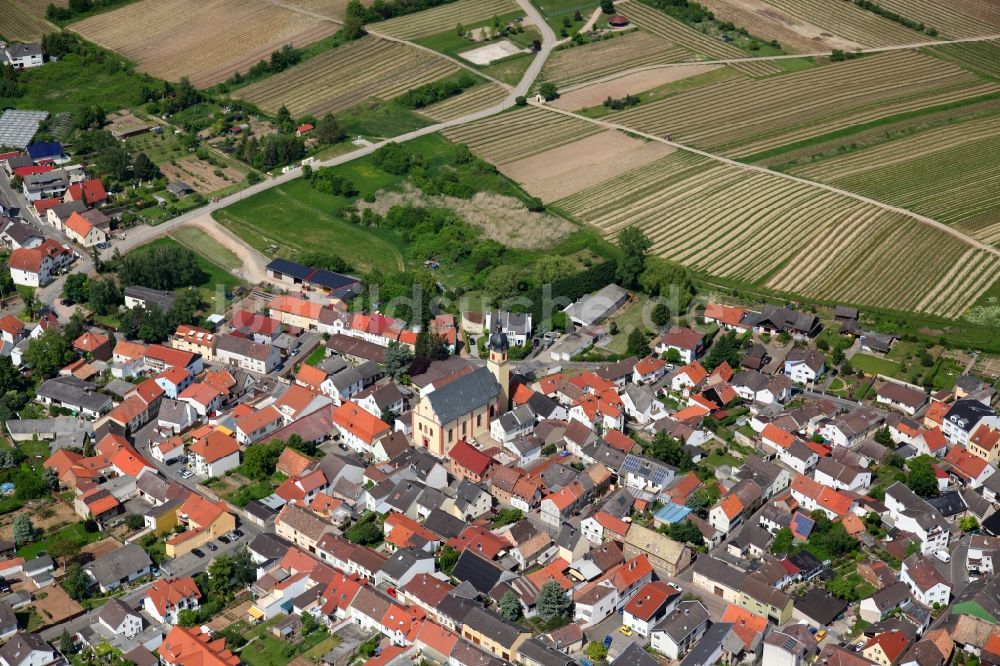 Luftaufnahme Ockenheim - Ortsansicht von Ockenheim im Bundesland Rheinland-Pfalz