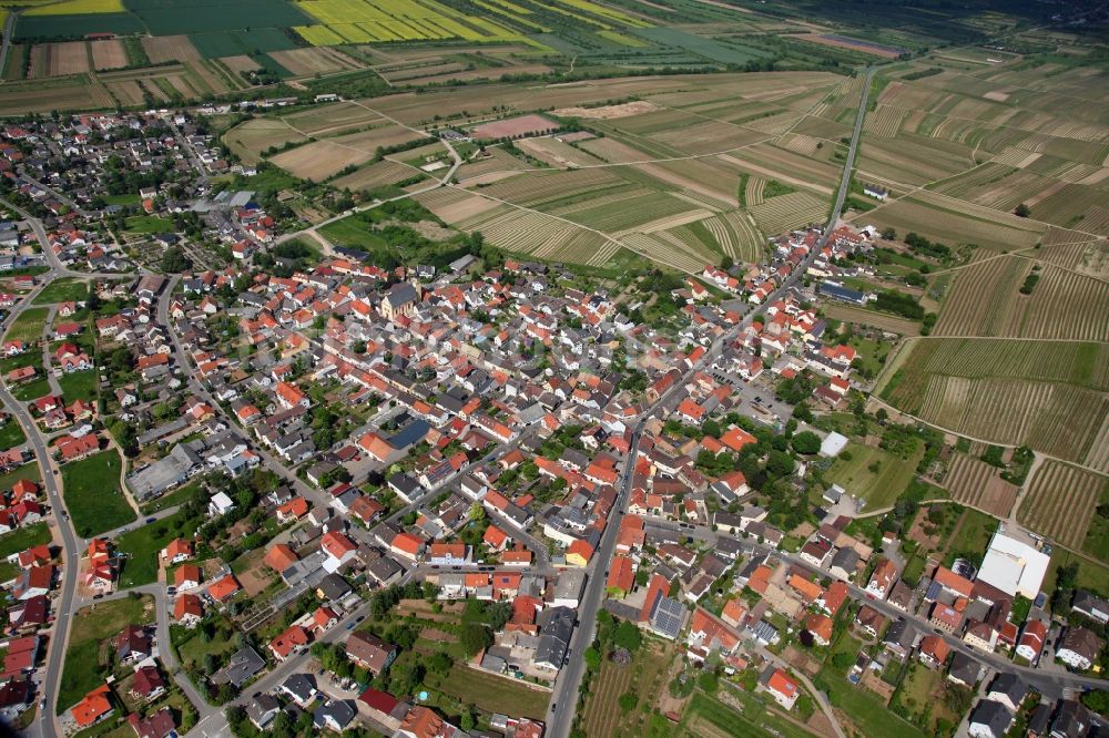 Ockenheim von oben - Ortsansicht von Ockenheim im Bundesland Rheinland-Pfalz