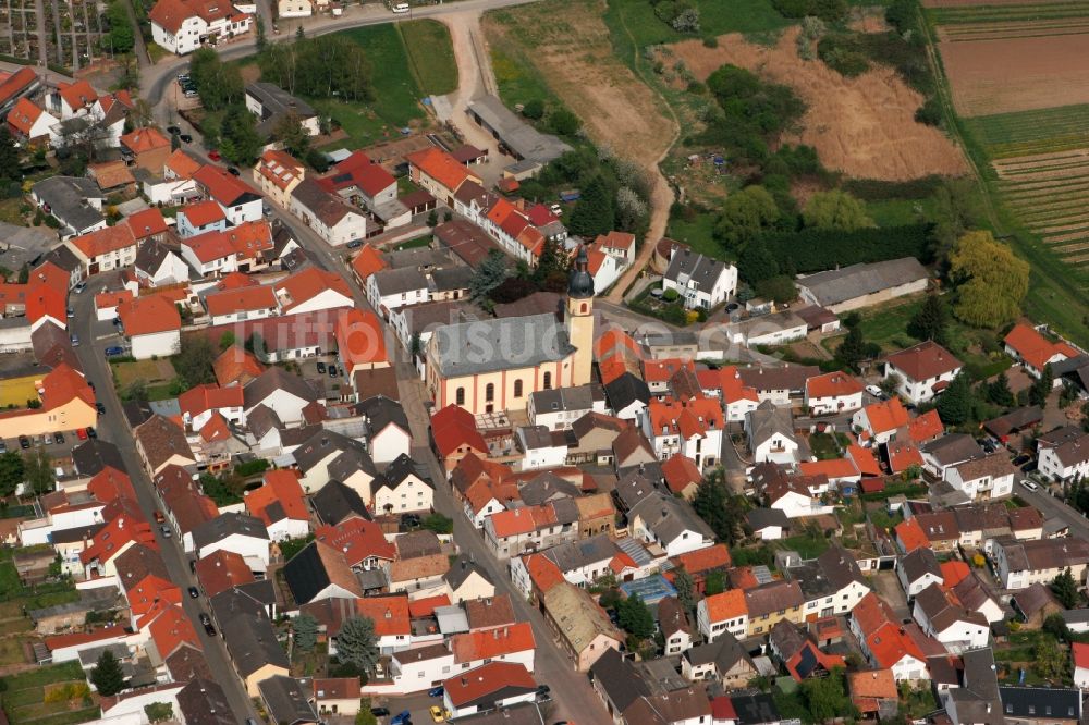 Luftbild Ockenheim - Ortsansicht von Ockenheim im Bundesland Rheinland-Pfalz