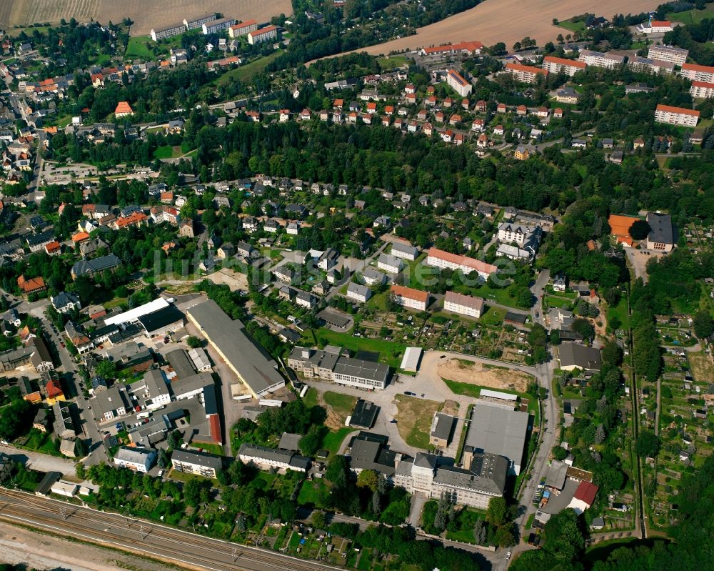 Luftbild Oederan - Ortsansicht in Oederan im Bundesland Sachsen, Deutschland