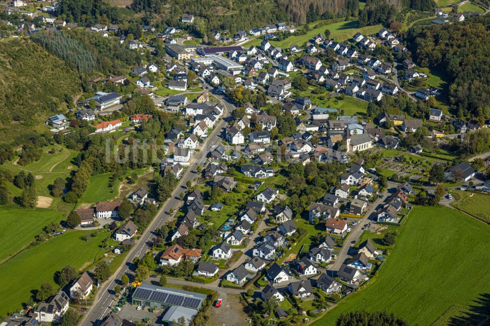 Oedingen von oben - Ortsansicht in Oedingen im Bundesland Nordrhein-Westfalen, Deutschland