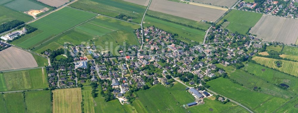 Luftbild Oevenum - Ortsansicht von Oevenum auf Föhr im Bundesland Schleswig-Holstein