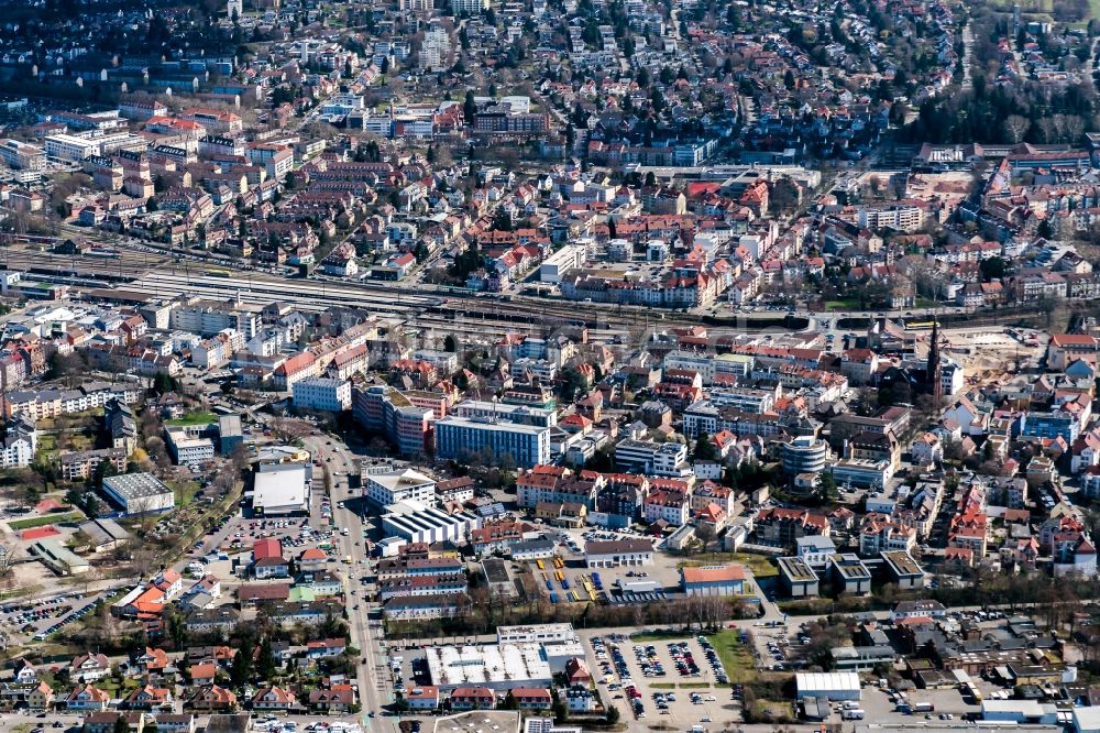 Offenburg aus der Vogelperspektive: Ortsansicht in Offenburg im Bundesland Baden-Württemberg, Deutschland