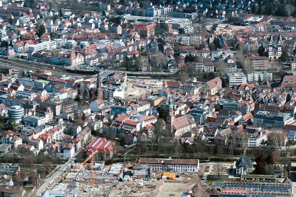 Offenburg von oben - Ortsansicht in Offenburg im Bundesland Baden-Württemberg, Deutschland