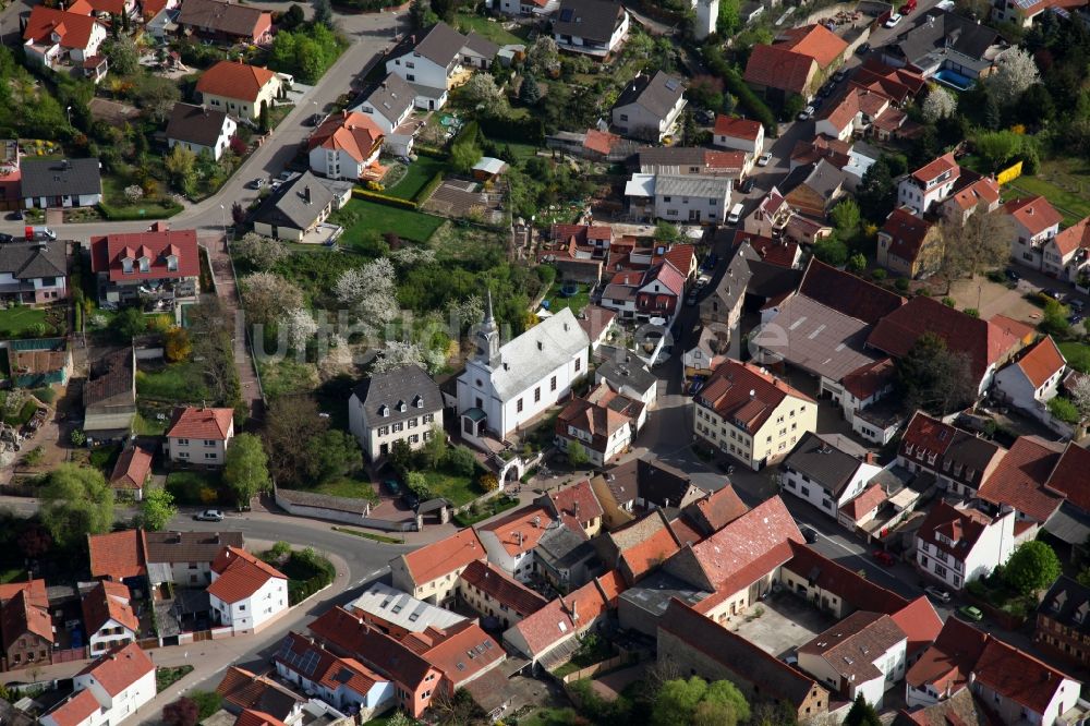 Luftaufnahme Offstein - Ortsansicht von Offstein im Wonnegau im Bundesland Rheinland-Pfalz