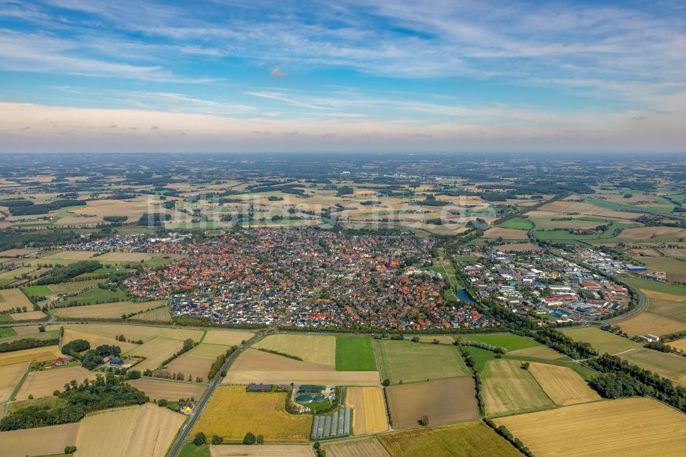 Olfen von oben - Ortsansicht in Olfen im Bundesland Nordrhein-Westfalen, Deutschland