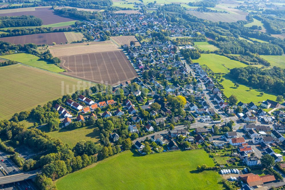 Opherdicke aus der Vogelperspektive: Ortsansicht in Opherdicke im Bundesland Nordrhein-Westfalen, Deutschland