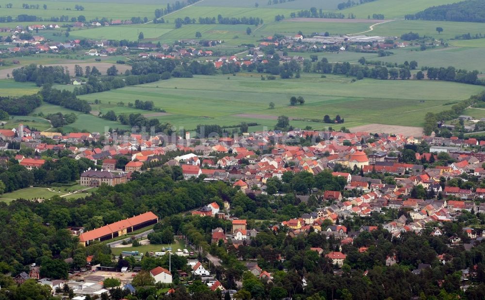 Oranienbaum-Wörlitz aus der Vogelperspektive: Ortsansicht in Oranienbaum-Wörlitz im Bundesland Sachsen-Anhalt, Deutschland