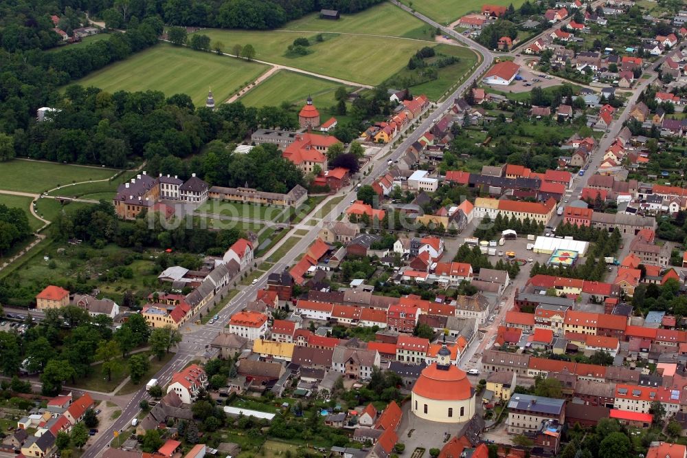 Luftbild Oranienbaum-Wörlitz - Ortsansicht in Oranienbaum-Wörlitz im Bundesland Sachsen-Anhalt, Deutschland