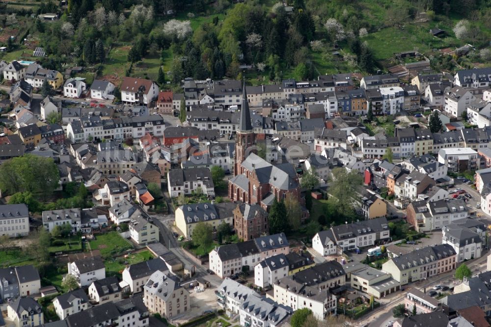 Trier von oben - Ortsansicht des Ortsbezirkes Euren in Trier im Bundesland Rheinland-Pfalz