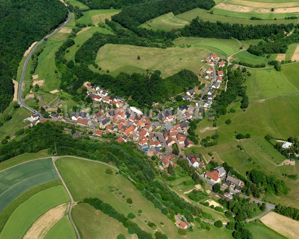 Luftbild Abtweiler - Ortsansicht der Ortsgemeinde Abtweiler im Bundesland Rheinland-Pfalz