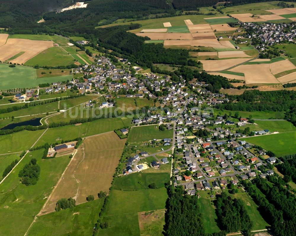 Allenbach von oben - Ortsansicht der Ortsgemeinde Allenbach im Bundesland Rheinland-Pfalz