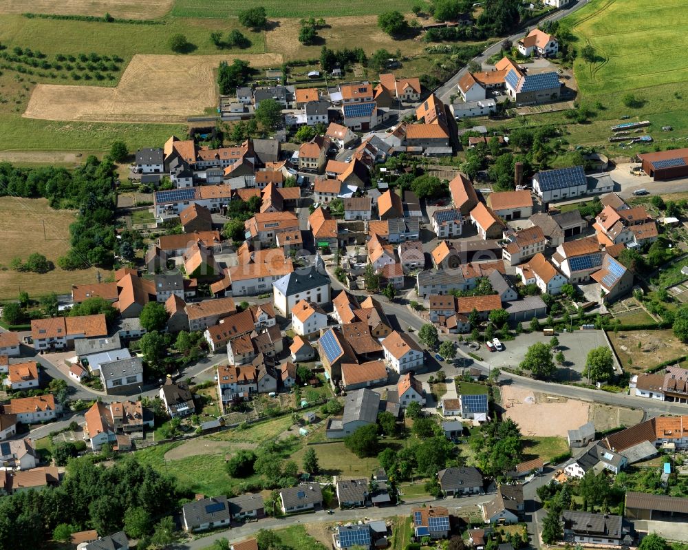 Becherbach von oben - Ortsansicht der Ortsgemeinde Becherbach im Bundesland Rheinland-Pfalz