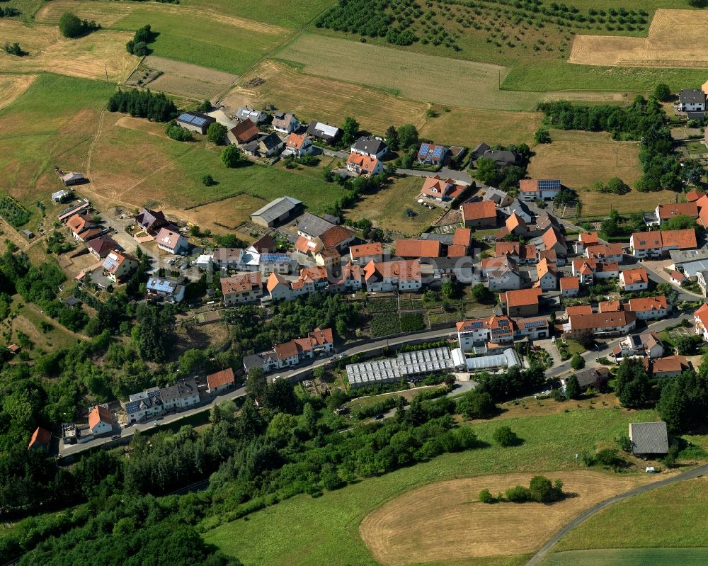 Luftbild Becherbach - Ortsansicht der Ortsgemeinde Becherbach im Bundesland Rheinland-Pfalz