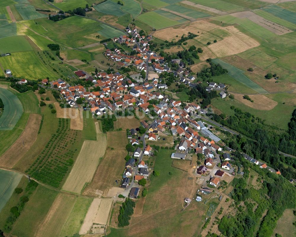 Luftaufnahme Becherbach - Ortsansicht der Ortsgemeinde Becherbach im Bundesland Rheinland-Pfalz