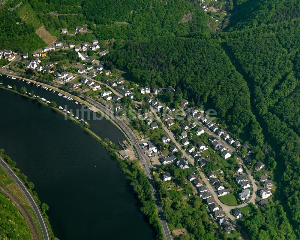 Brodenbach von oben - Ortsansicht der Ortsgemeinde Brodenbach im Bundesland Rheinland-Pfalz