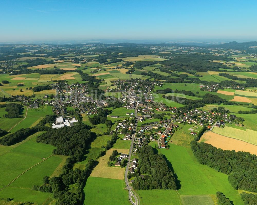 Luftaufnahme Buchholz - Ortsansicht der Ortsgemeinde Buchholz (Westerwald) im Bundesland Rheinland-Pfalz