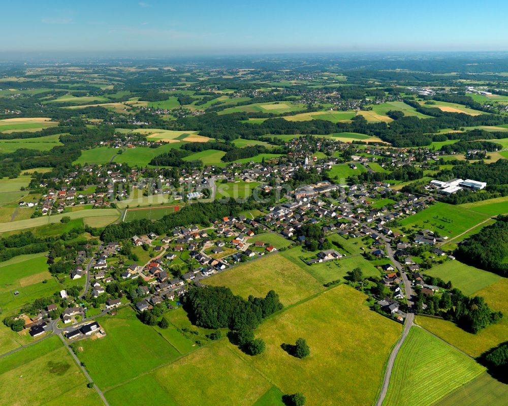 Luftbild Buchholz - Ortsansicht der Ortsgemeinde Buchholz (Westerwald) im Bundesland Rheinland-Pfalz