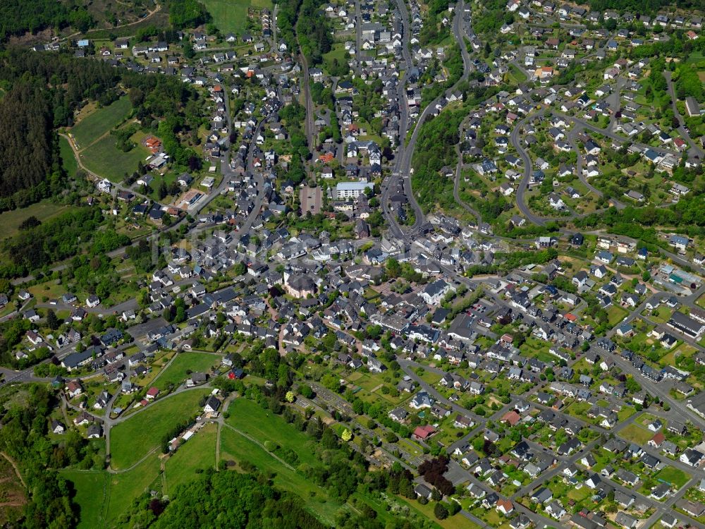 Daaden von oben - Ortsansicht der Ortsgemeinde Daaden im Bundesland Rheinland-Pfalz