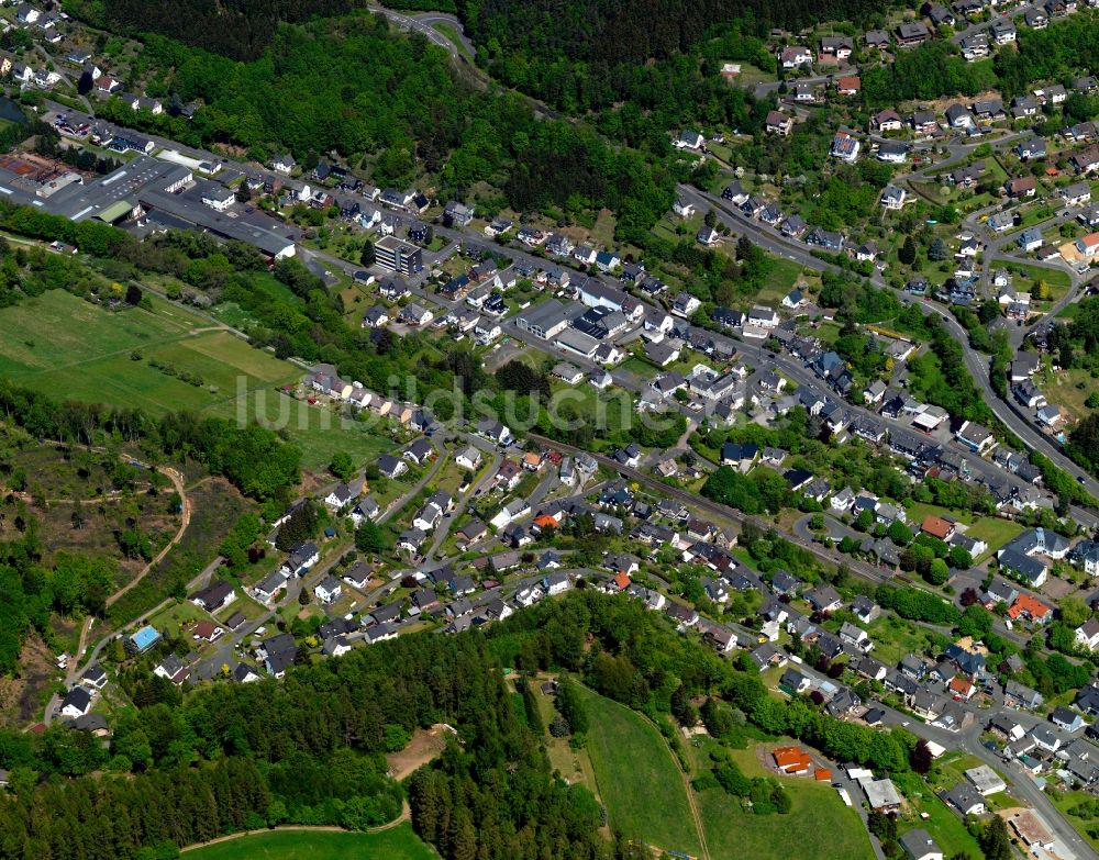 Daaden von oben - Ortsansicht der Ortsgemeinde Daaden im Bundesland Rheinland-Pfalz