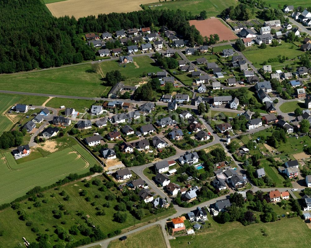 Luftbild Dickenschied - Ortsansicht der Ortsgemeinde Dickenschied im Bundesland Rheinland-Pfalz