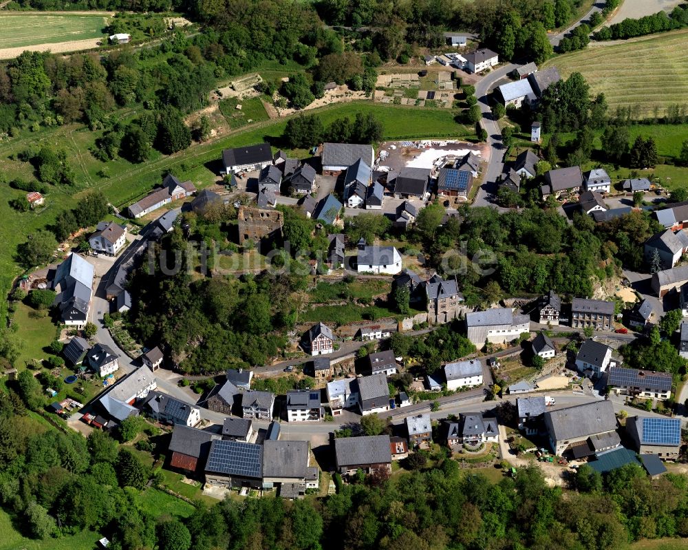 Luftaufnahme Dill - Ortsansicht der Ortsgemeinde Dill im Bundesland Rheinland-Pfalz