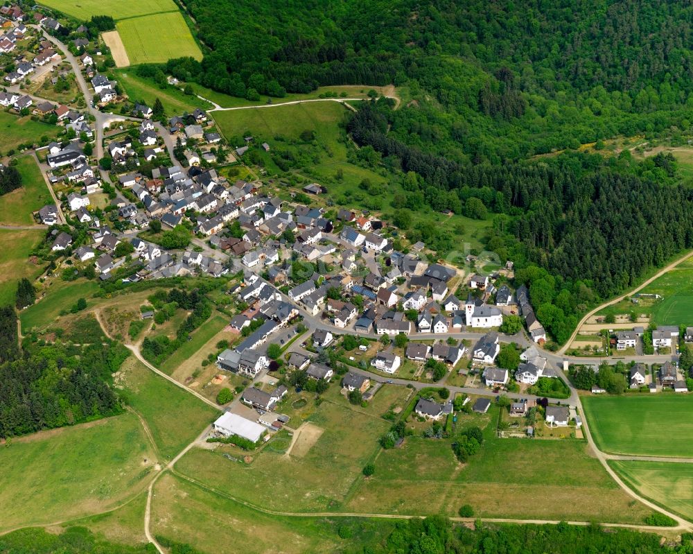 Luftbild Dörscheid - Ortsansicht der Ortsgemeinde Dörscheid im Bundesland Rheinland-Pfalz