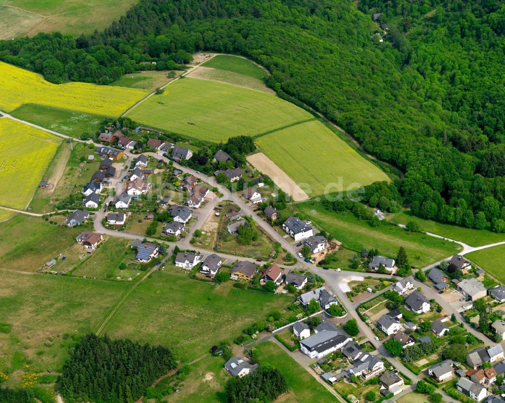 Luftaufnahme Dörscheid - Ortsansicht der Ortsgemeinde Dörscheid im Bundesland Rheinland-Pfalz