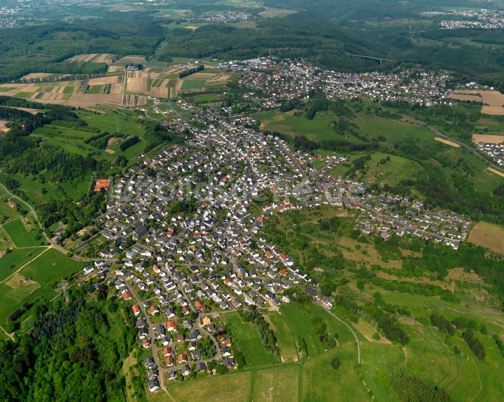 Luftbild Eitelborn - Ortsansicht der Ortsgemeinde Eitelborn im Bundesland Rheinland-Pfalz