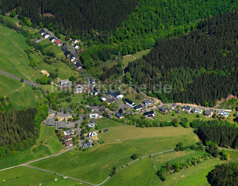 Luftbild Emmerzhausen - Ortsansicht der Ortsgemeinde Emmerzhausen im Bundesland Rheinland-Pfalz