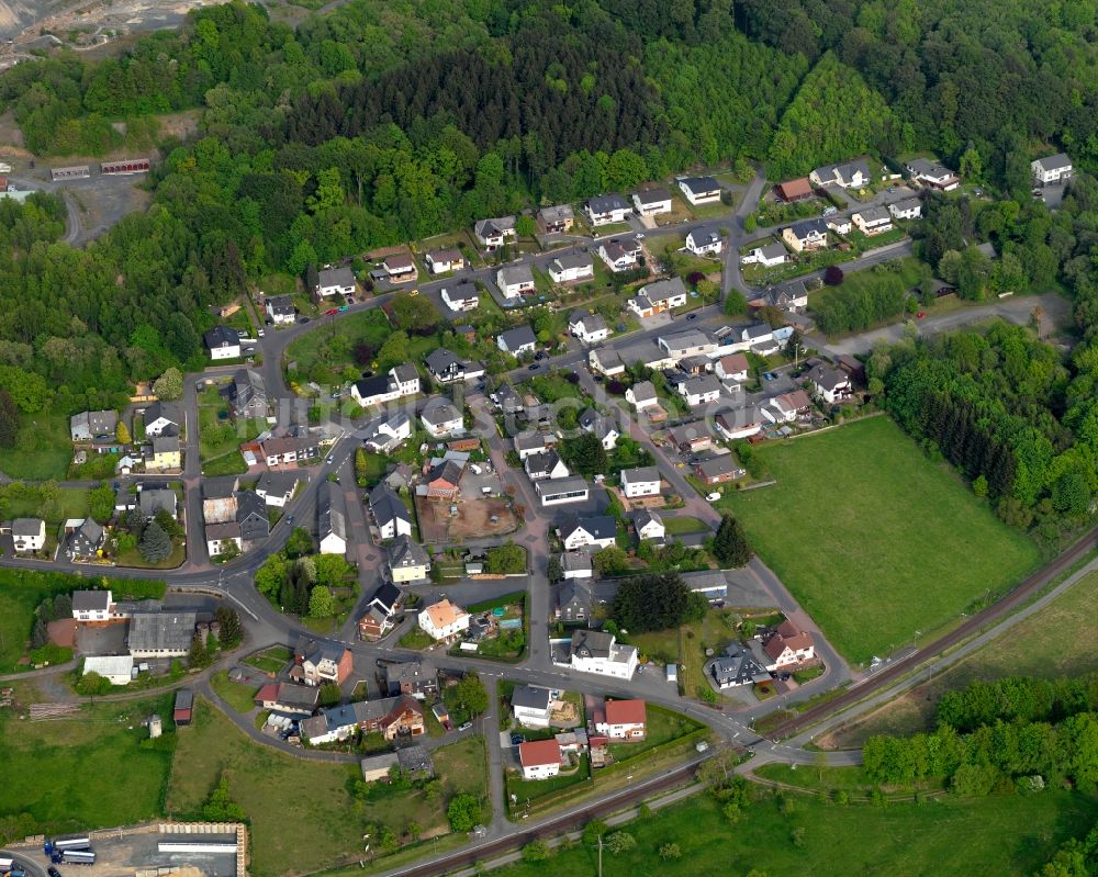 Enspel aus der Vogelperspektive: Ortsansicht der Ortsgemeinde Enspel im Bundesland Rheinland-Pfalz