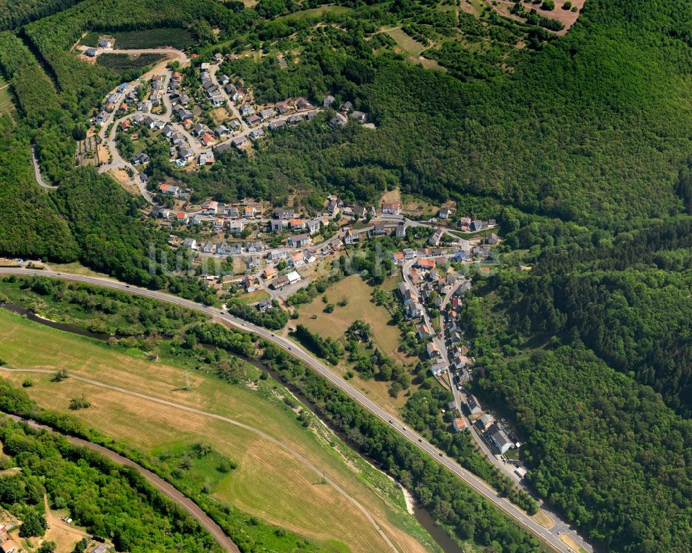 Luftaufnahme Frauenberg - Ortsansicht der Ortsgemeinde Frauenberg im Bundesland Rheinland-Pfalz