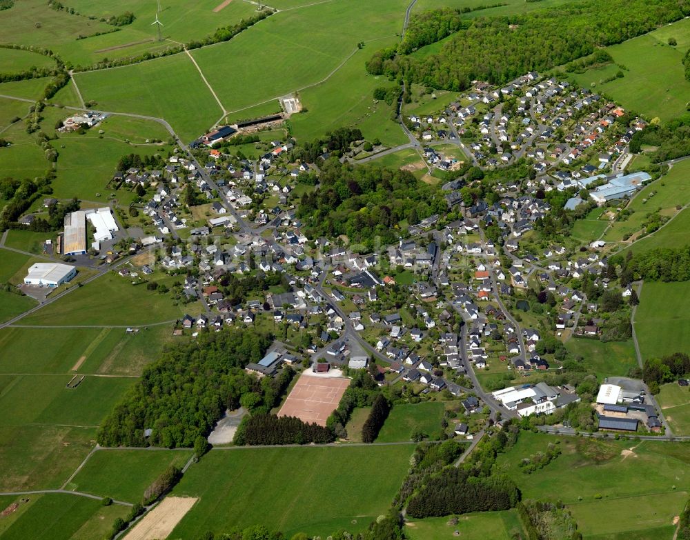 Friedewald von oben - Ortsansicht der Ortsgemeinde Friedewald im Bundesland Rheinland-Pfalz