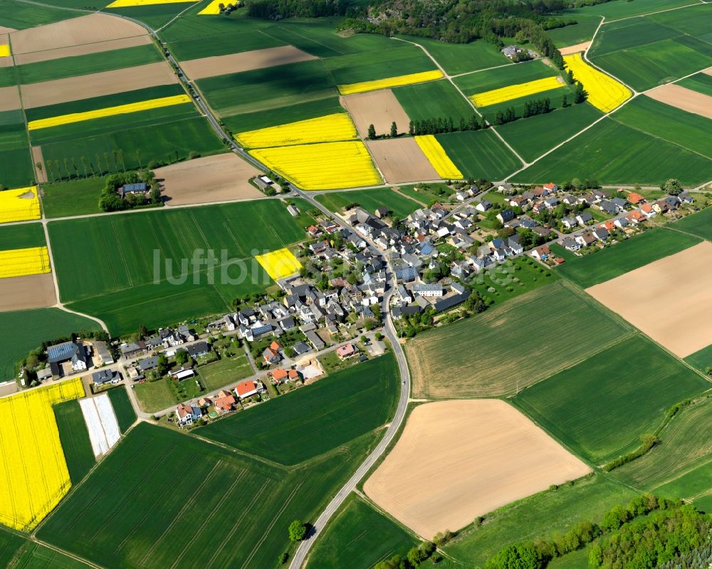 Luftbild Gappenach - Ortsansicht der Ortsgemeinde Gappenach im Bundesland Rheinland-Pfalz