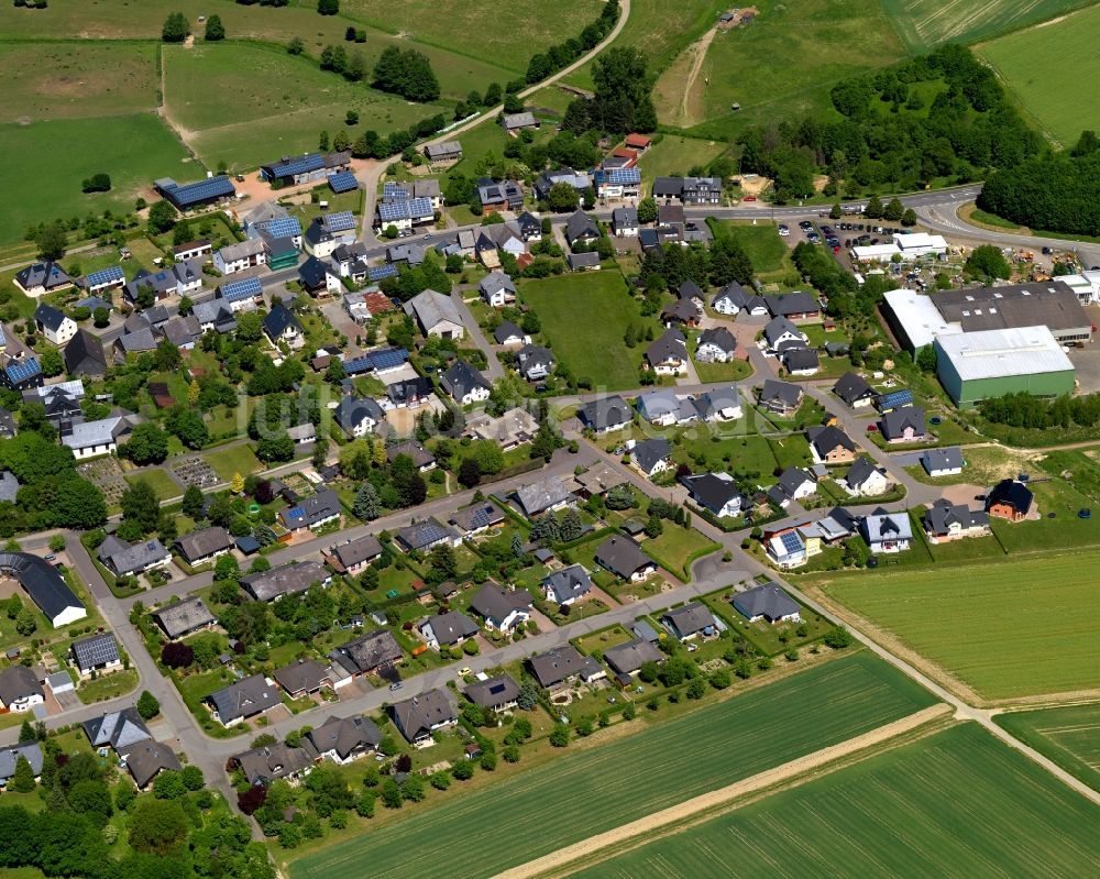 Gödenroth von oben - Ortsansicht der Ortsgemeinde Gödenroth im Bundesland Rheinland-Pfalz