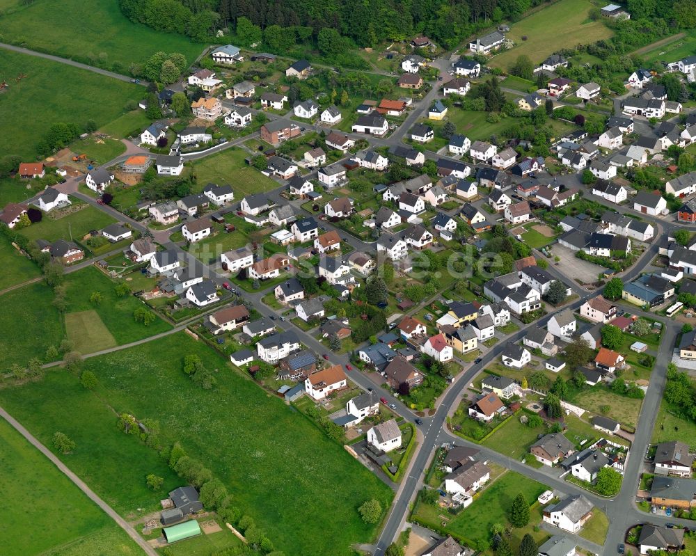 Girkenroth von oben - Ortsansicht der Ortsgemeinde Girkenroth im Bundesland Rheinland-Pfalz